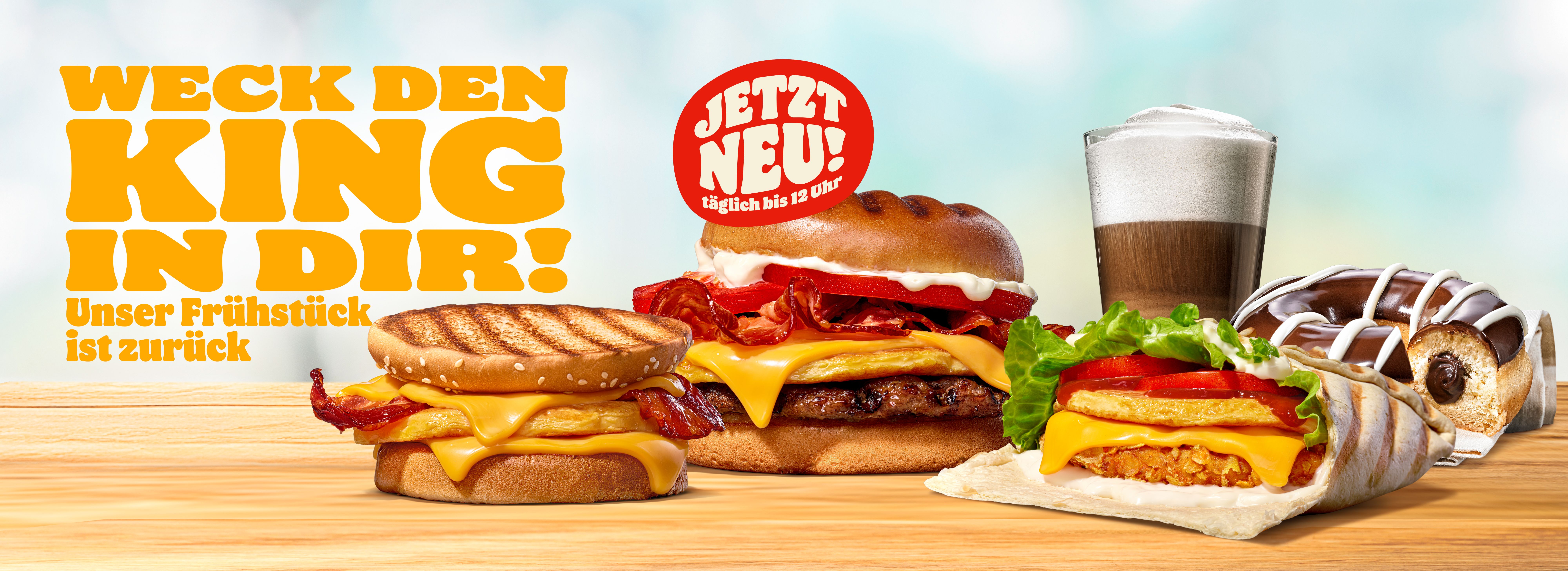 Unser Burgerking Frühstück – täglich bis 12 Uhr!