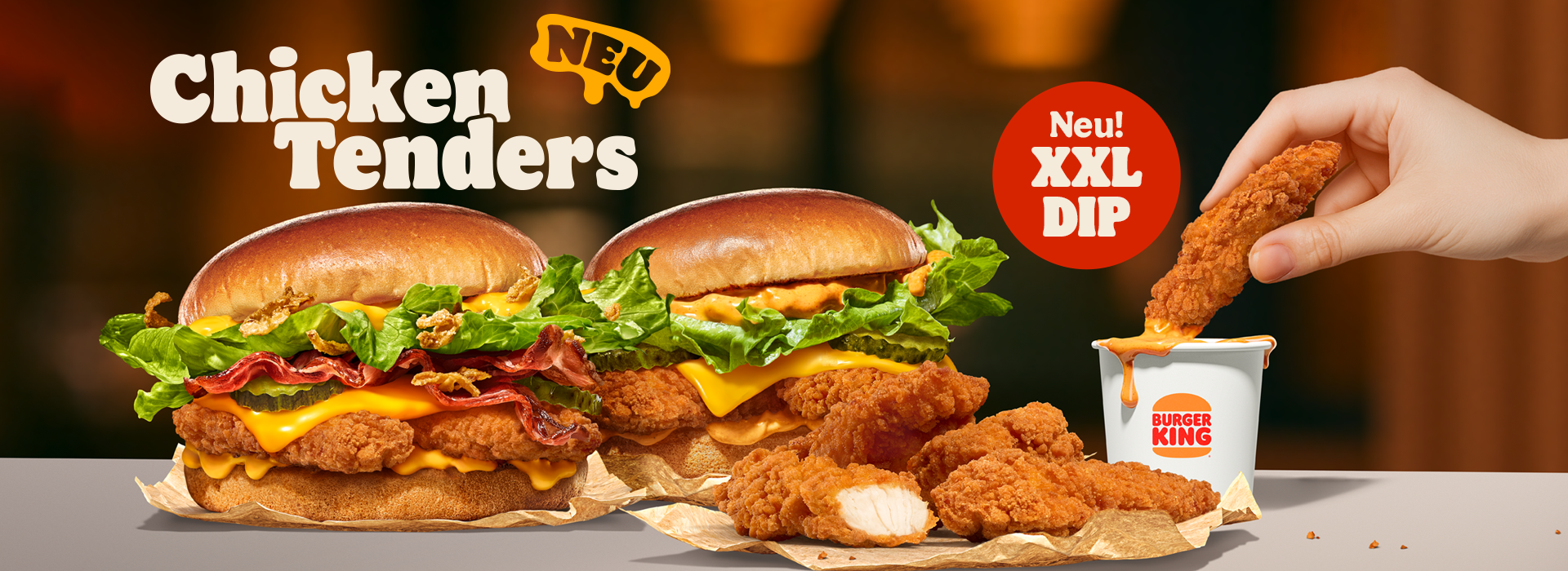 Chicken Tenders: Dip. Crunch. Mmmh! Vergiss alles, was du über Chicken Snacks wusstest. Wir bringen das Chicken-Erlebnis auf das nächste Level.